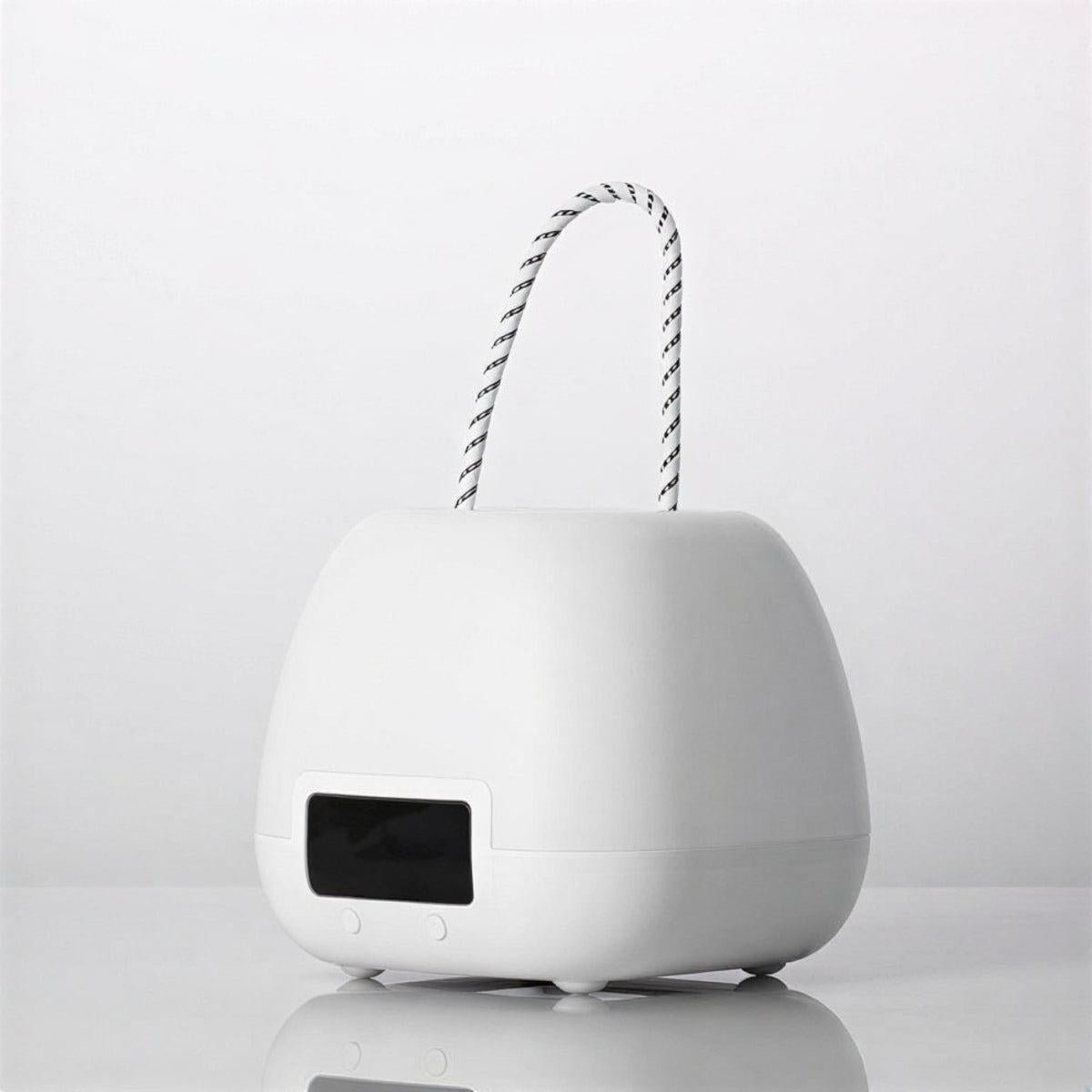 Modern Nightstand Light With Portable Digital Alarm Clock
