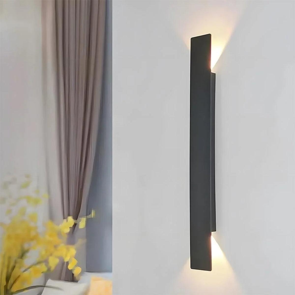Modern Outdoor Wall Light With Up Down Lighting For Exterior Walls