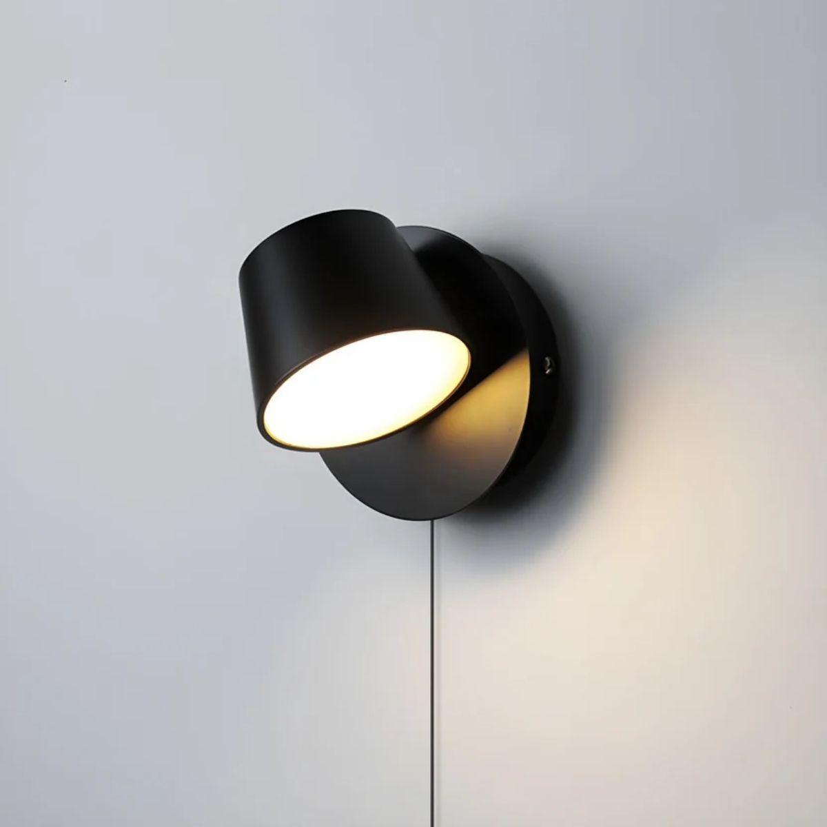 Modern Plug In Wall Sconce Light With Adjustable Light