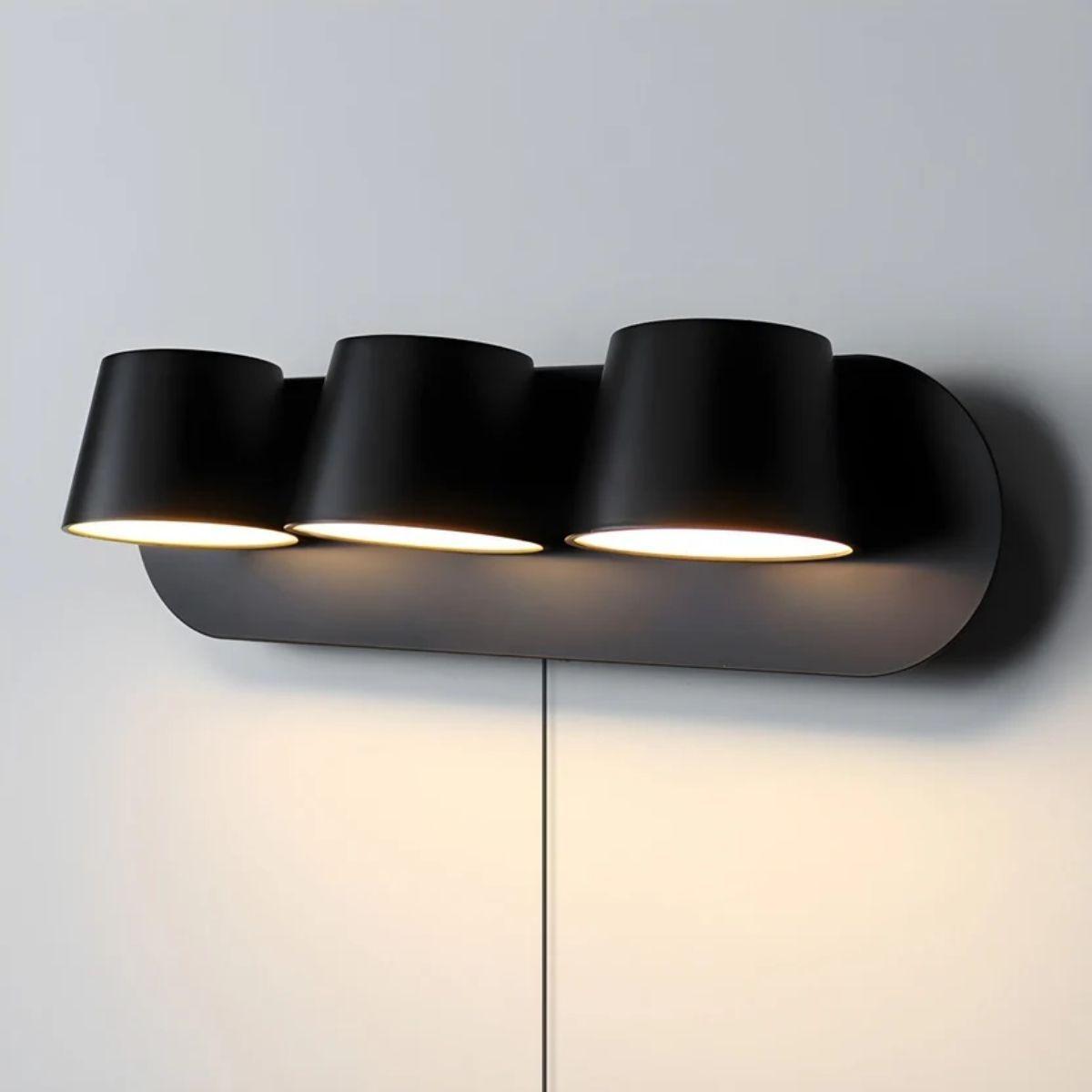 Modern Plug In Wall Sconce Light With Adjustable Light