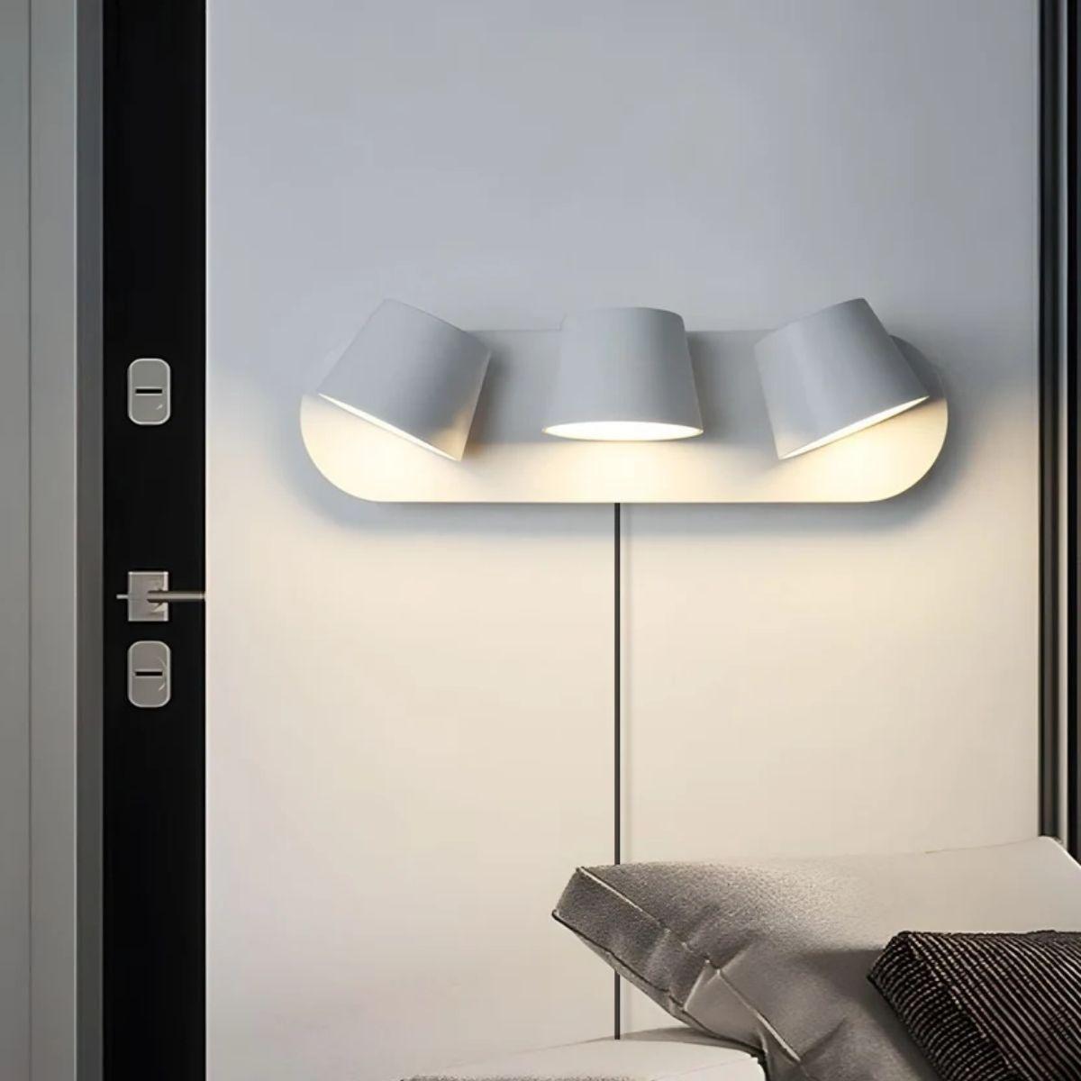 Modern Plug In Wall Sconce Light With Adjustable Light