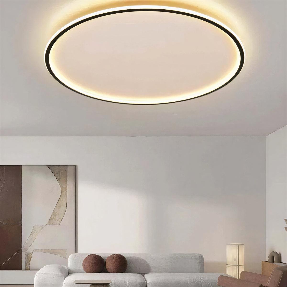 Modern Round Ceiling Light With Flush Mount Design