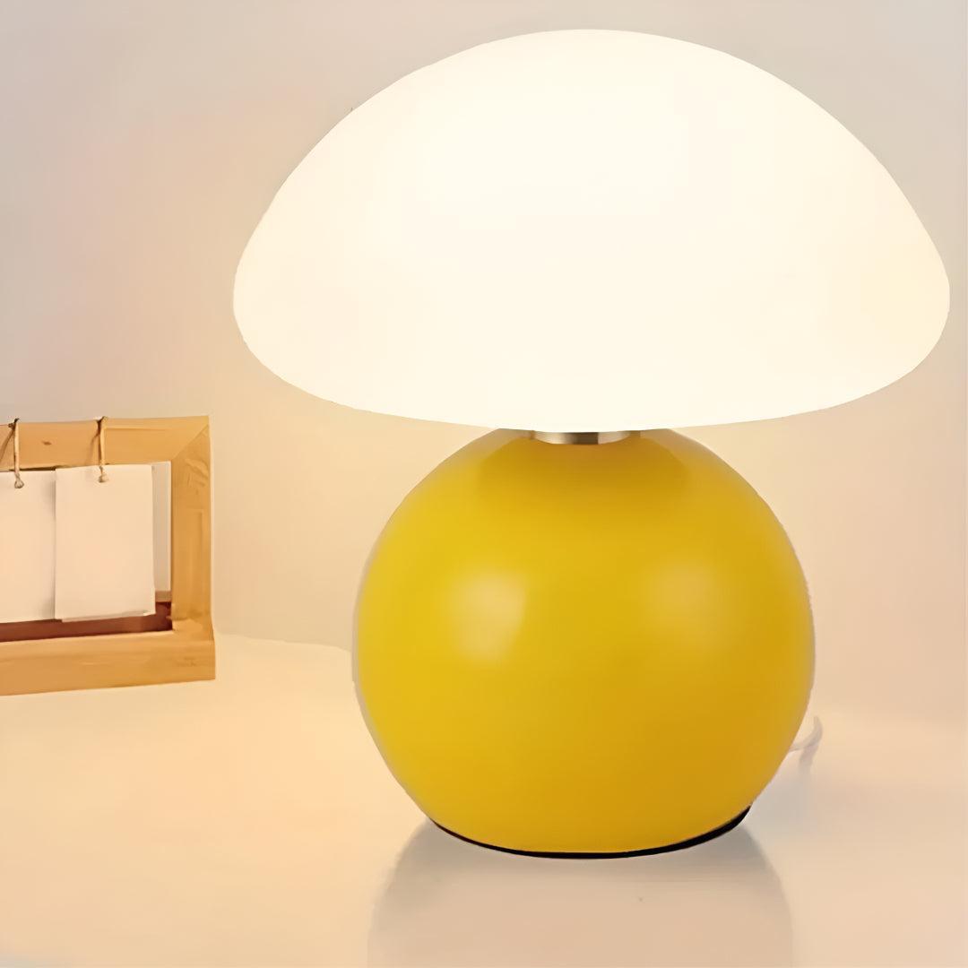 Modern Scandinavian Mushroom Cloud LED Desk and Table Lamp With 3 Modes