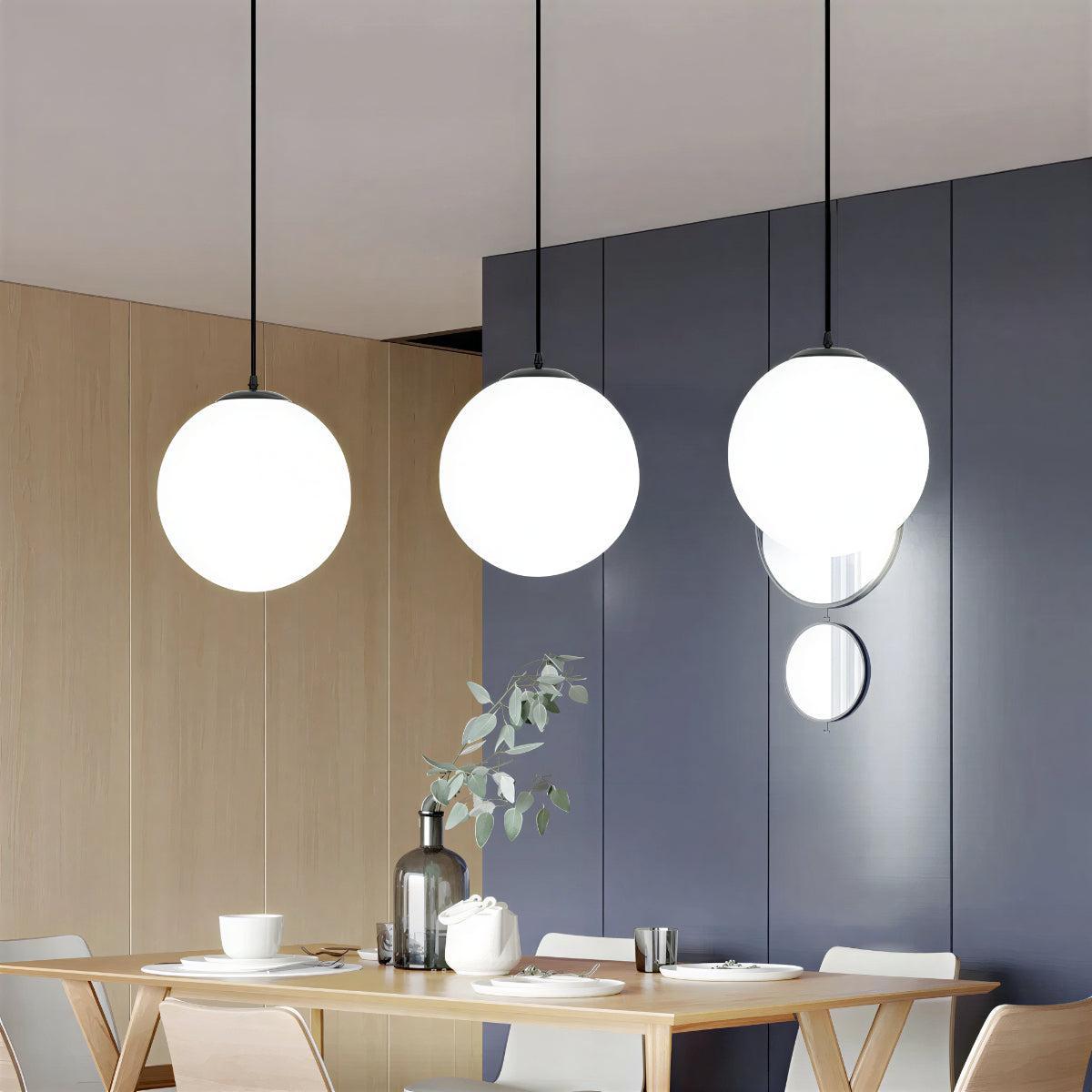 Modern Simple Globe Pendant Light for Restaurants