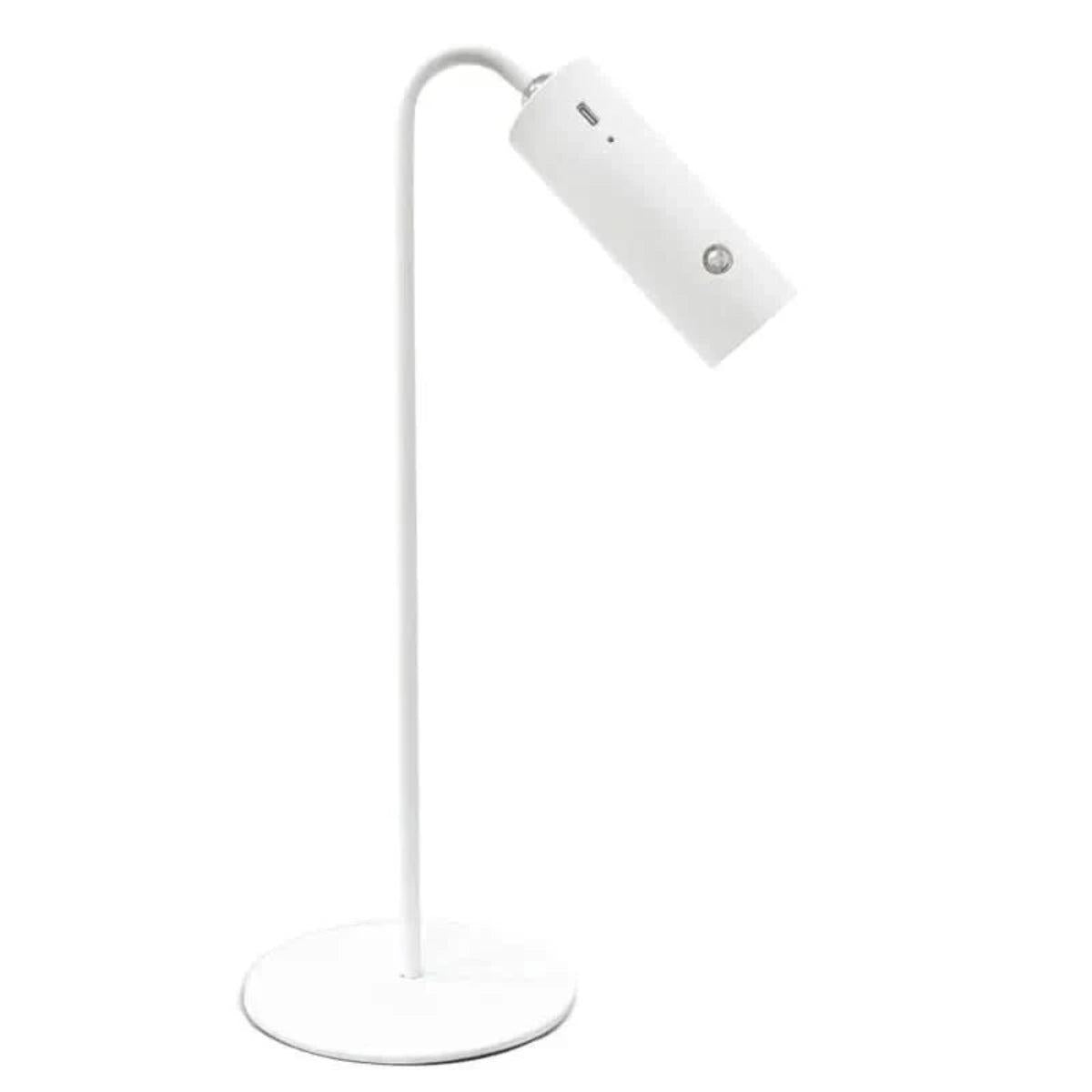 Modern Slim Cordless Battery Operated Table Lamp With Reading Light for Desk