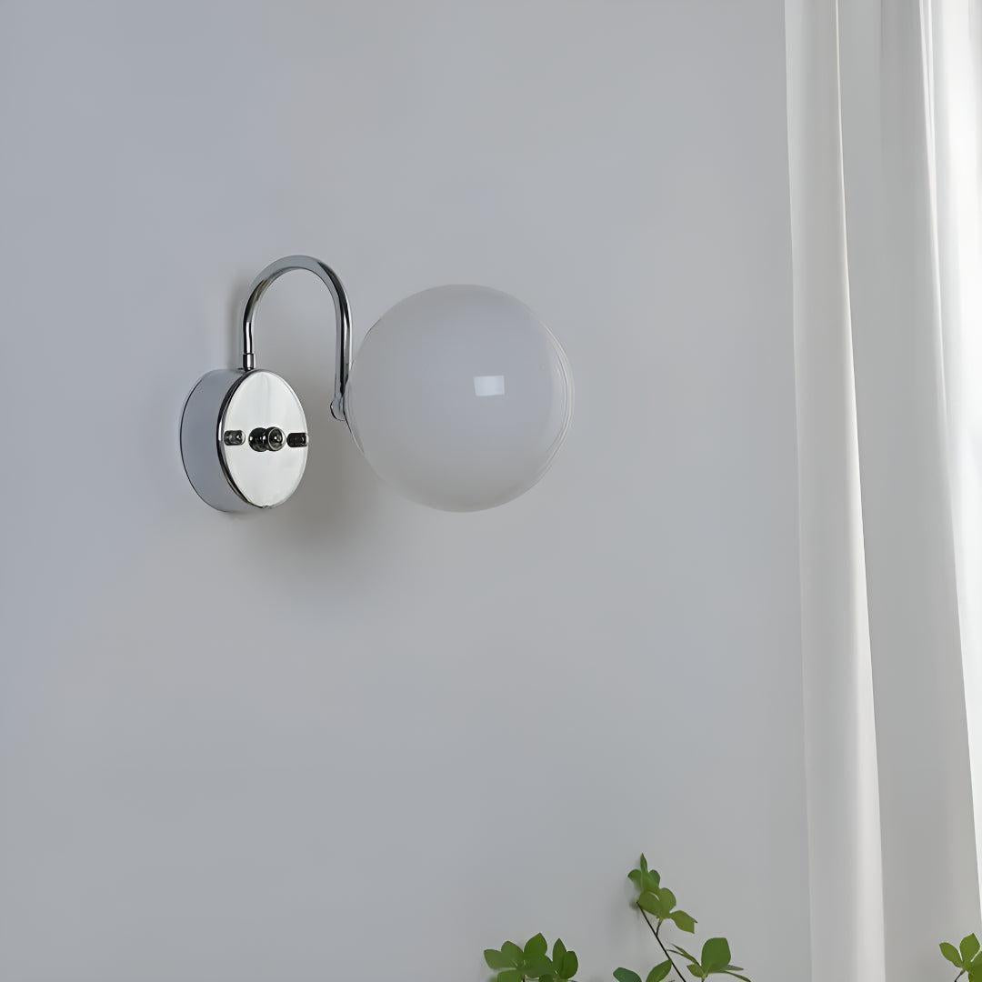 Modern Staggered Glass Globe Shade Wall Sconce Lighting