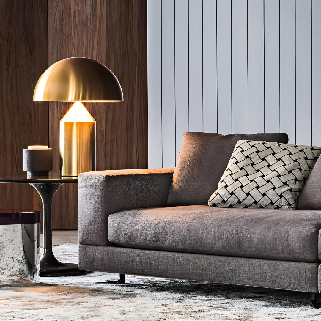 Modern Table Lamp With Dome Shade Design