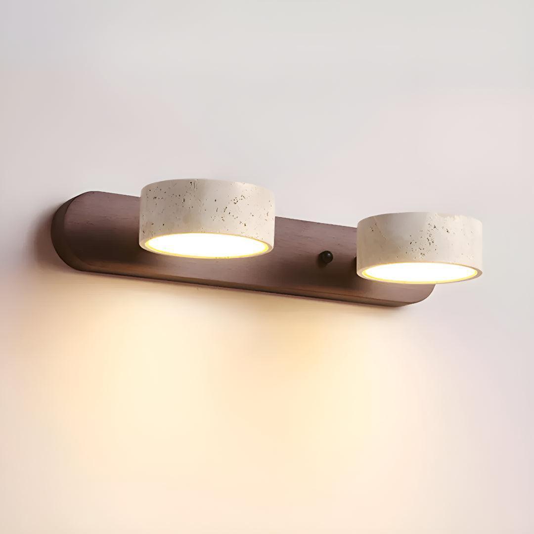 Modern Travertine Wall Sconce Light Fixture