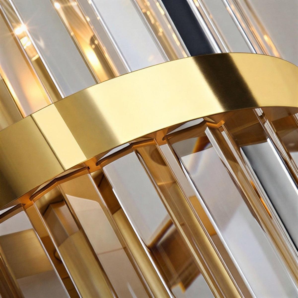 Modern Wall Light Sconce With Crystal Cage