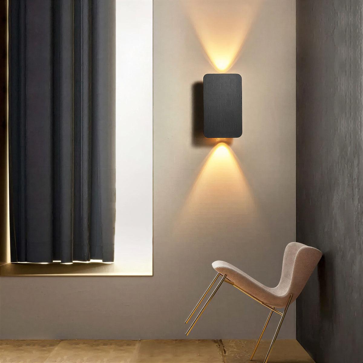 Modern Wall Light with Dual Beam Design