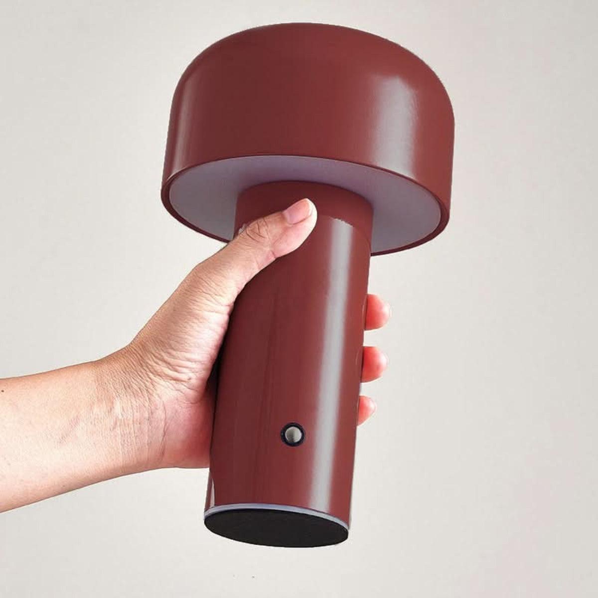 Mushroom Table Lamp With Cordless Rechargeable Design