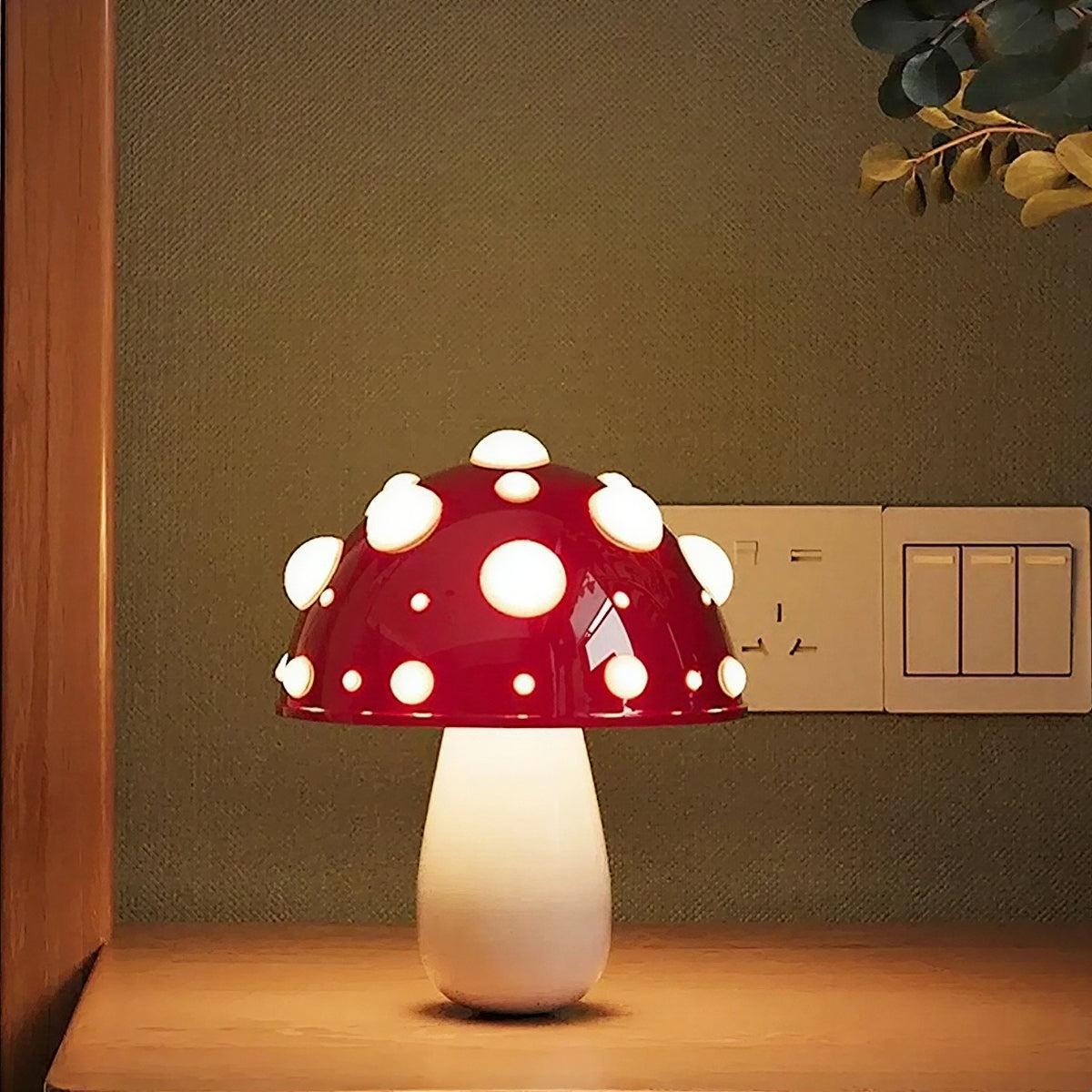 Mushroom Table Lamp With Warm Ambient Glow
