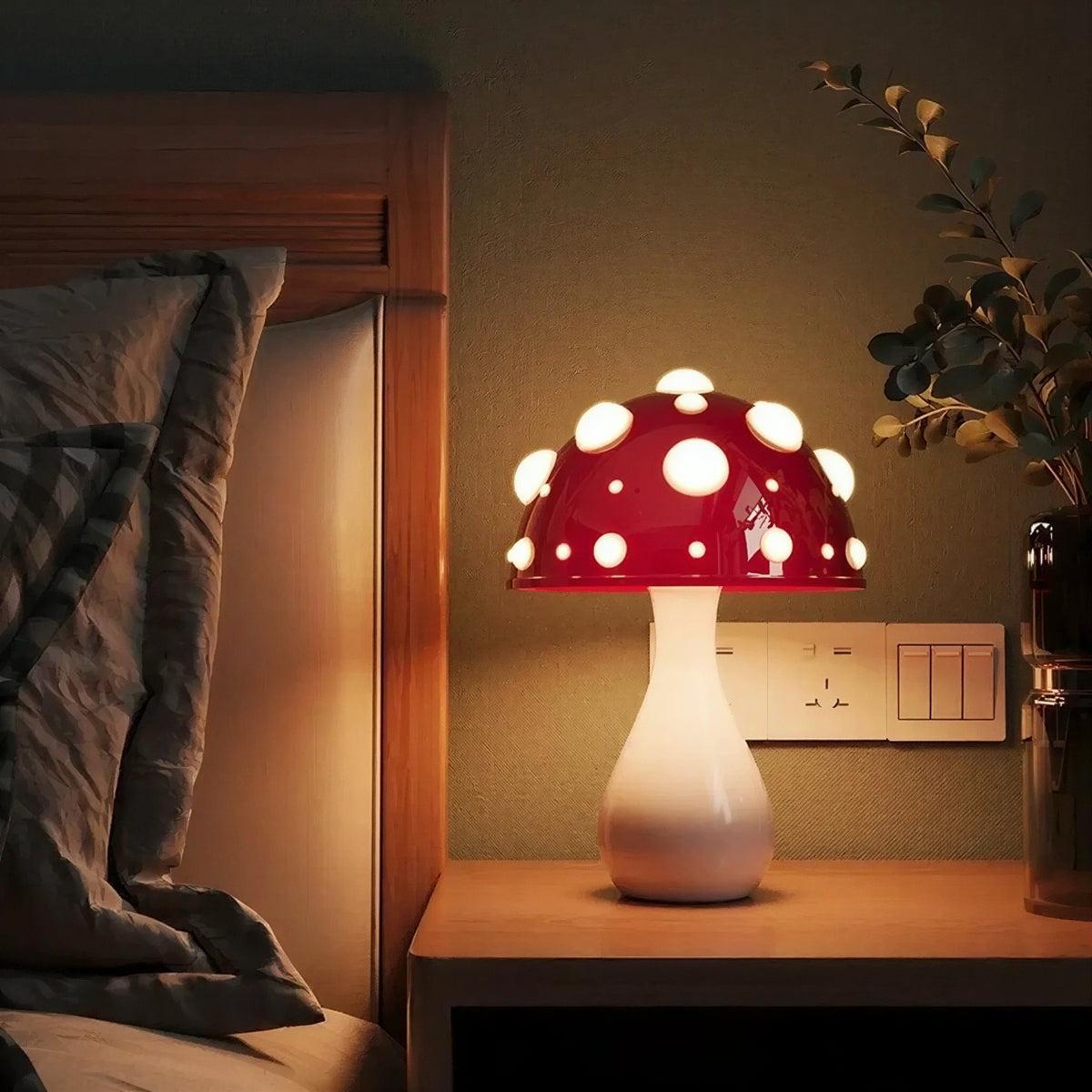 Mushroom Table Lamp With Warm Ambient Glow
