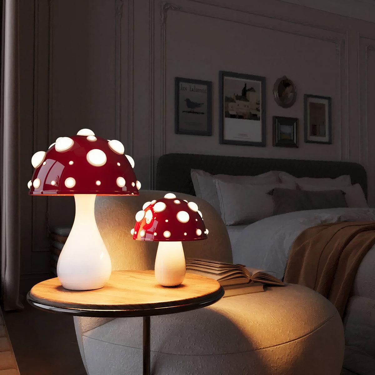 Mushroom Table Lamp With Warm Ambient Glow