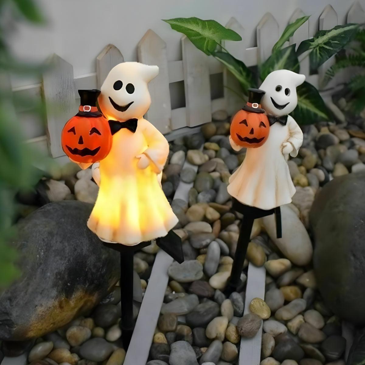 Outdoor Halloween Pumpkin Decorations Solar Pathway Lights