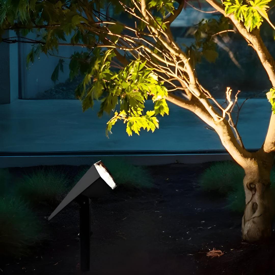 Outdoor Solar Landscape Light with Adjustable LED Spotlights