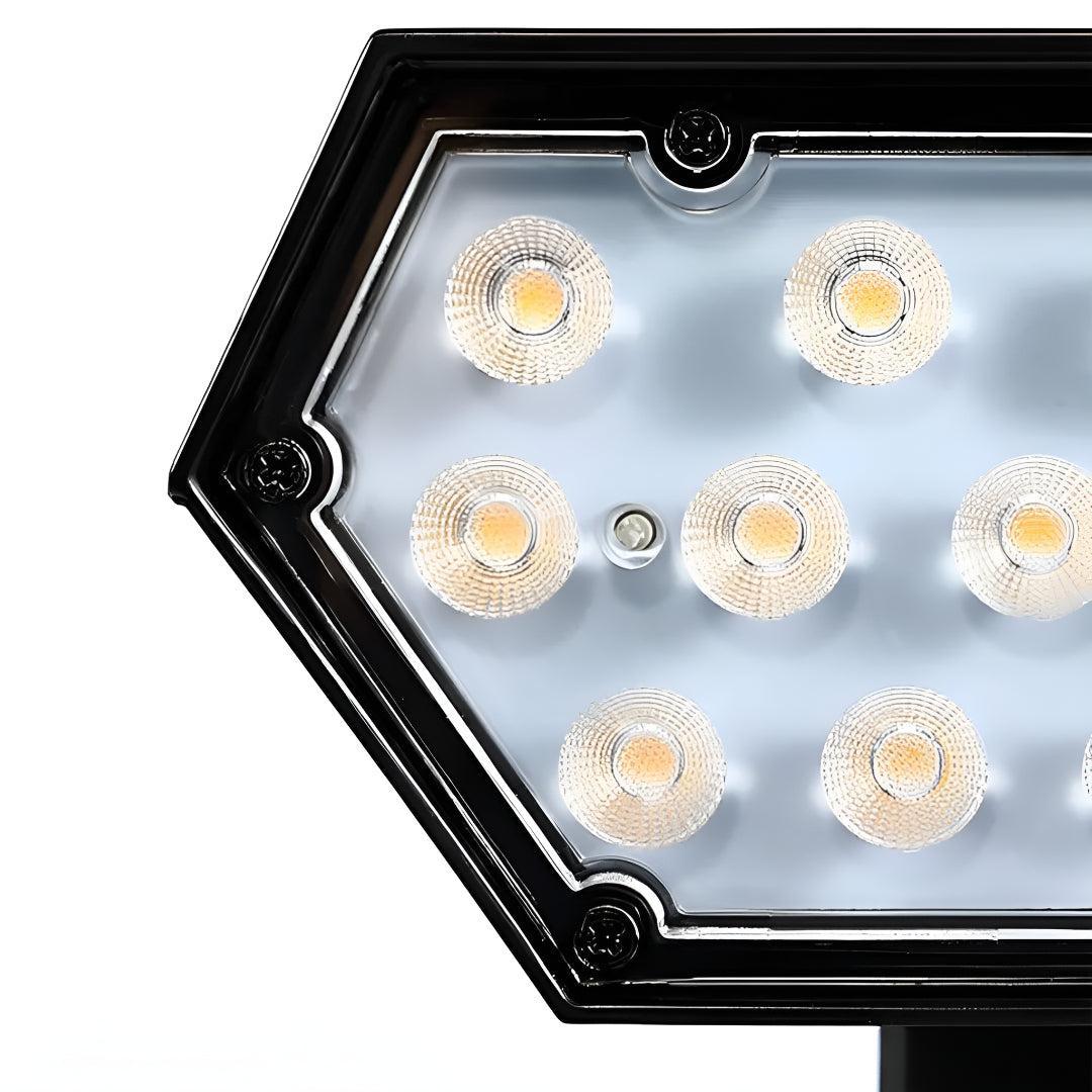 Outdoor Solar Landscape Light with Adjustable LED Spotlights