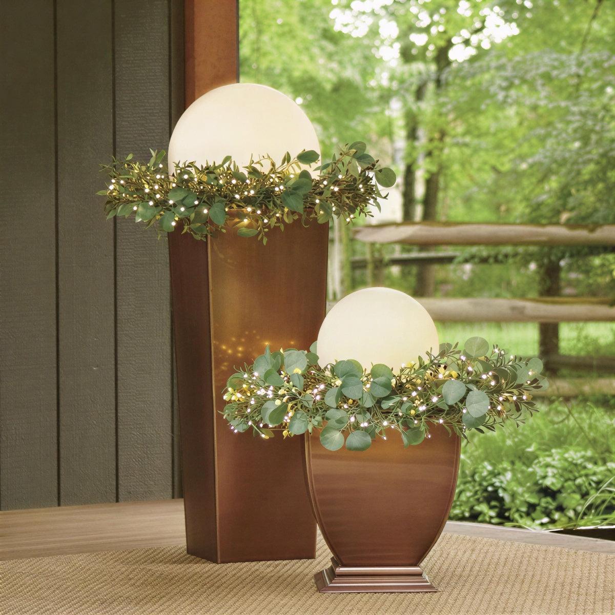 Outdoor Spherical Globe Lamps For Patio And Yard With Remote Control