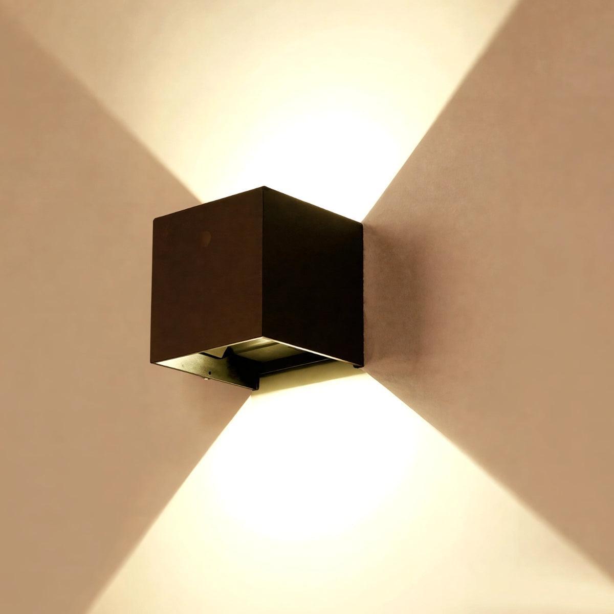 Outdoor Square Wall Light With Modern Sconce Fixture Style