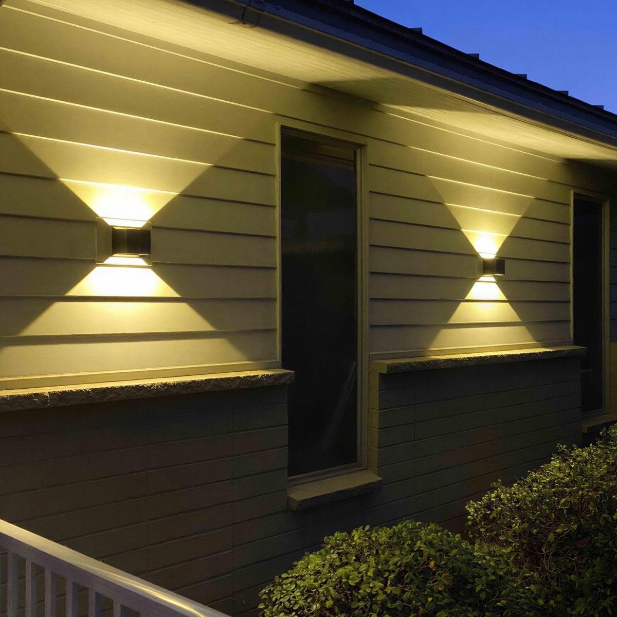 Outdoor Square Wall Light With Modern Sconce Fixture Style