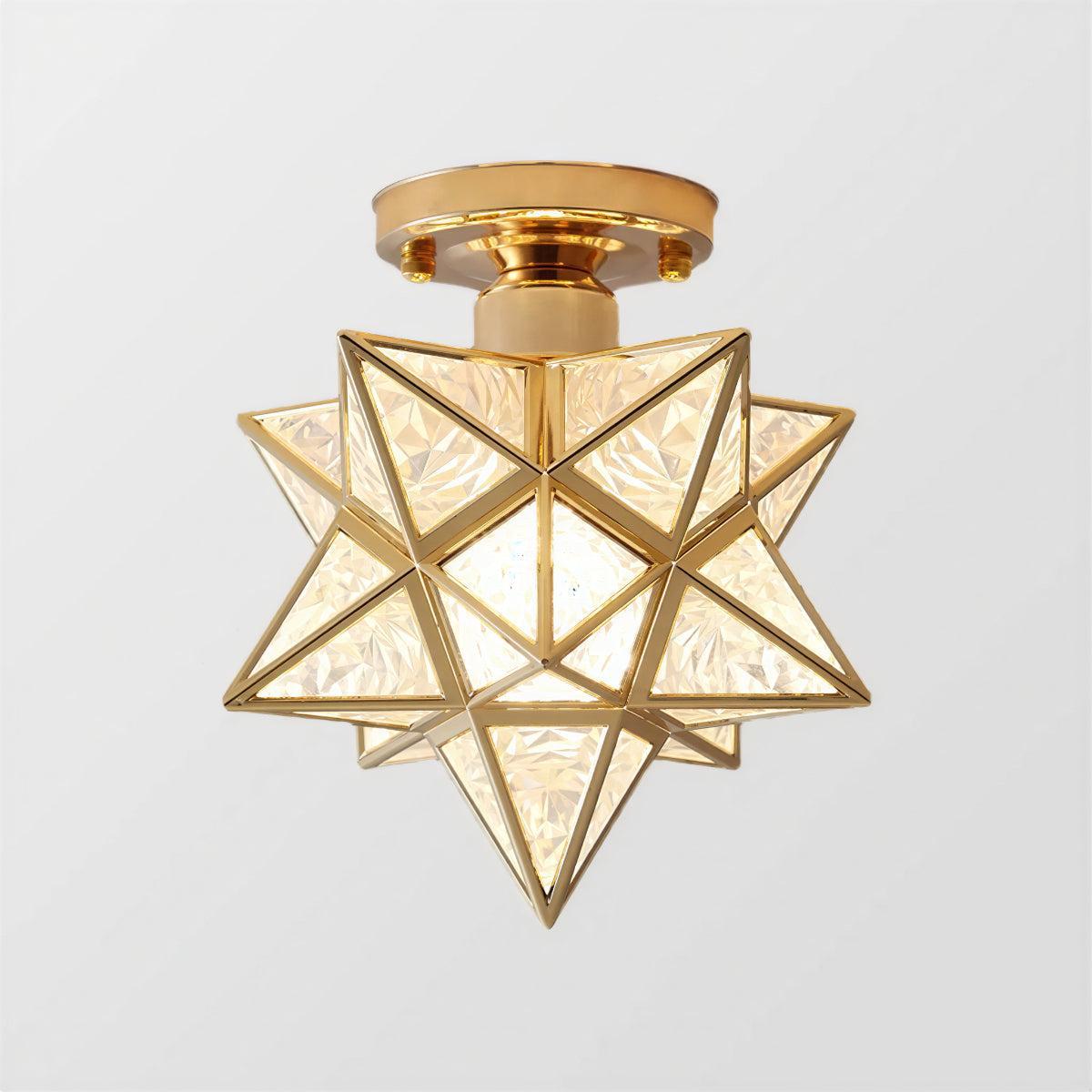 Radiant Moravian Star Ceiling Light