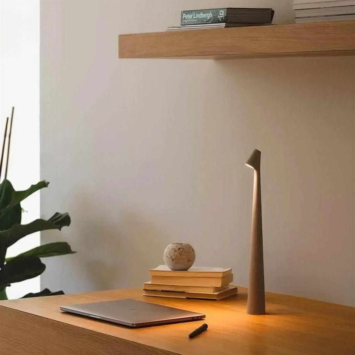 Rechargeable Cordless Modern Table Lamp With Ambient Light