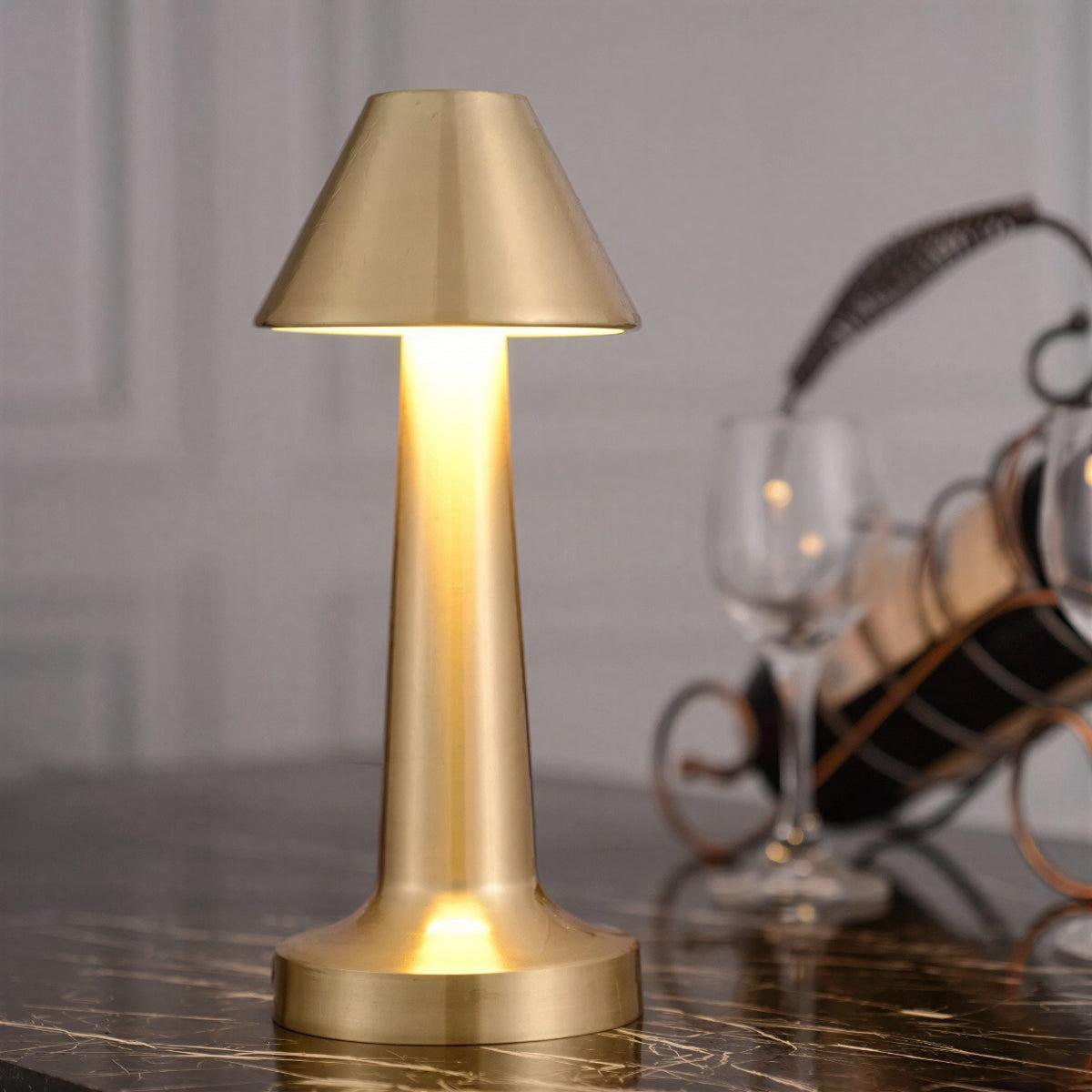 Restaurant Cordless Rechargeable Table Lamp With Touch Dimming