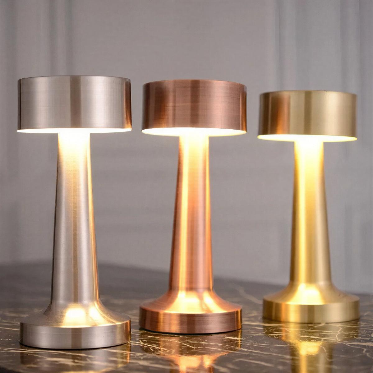 Restaurant Cordless Rechargeable Table Lamp With Touch Dimming