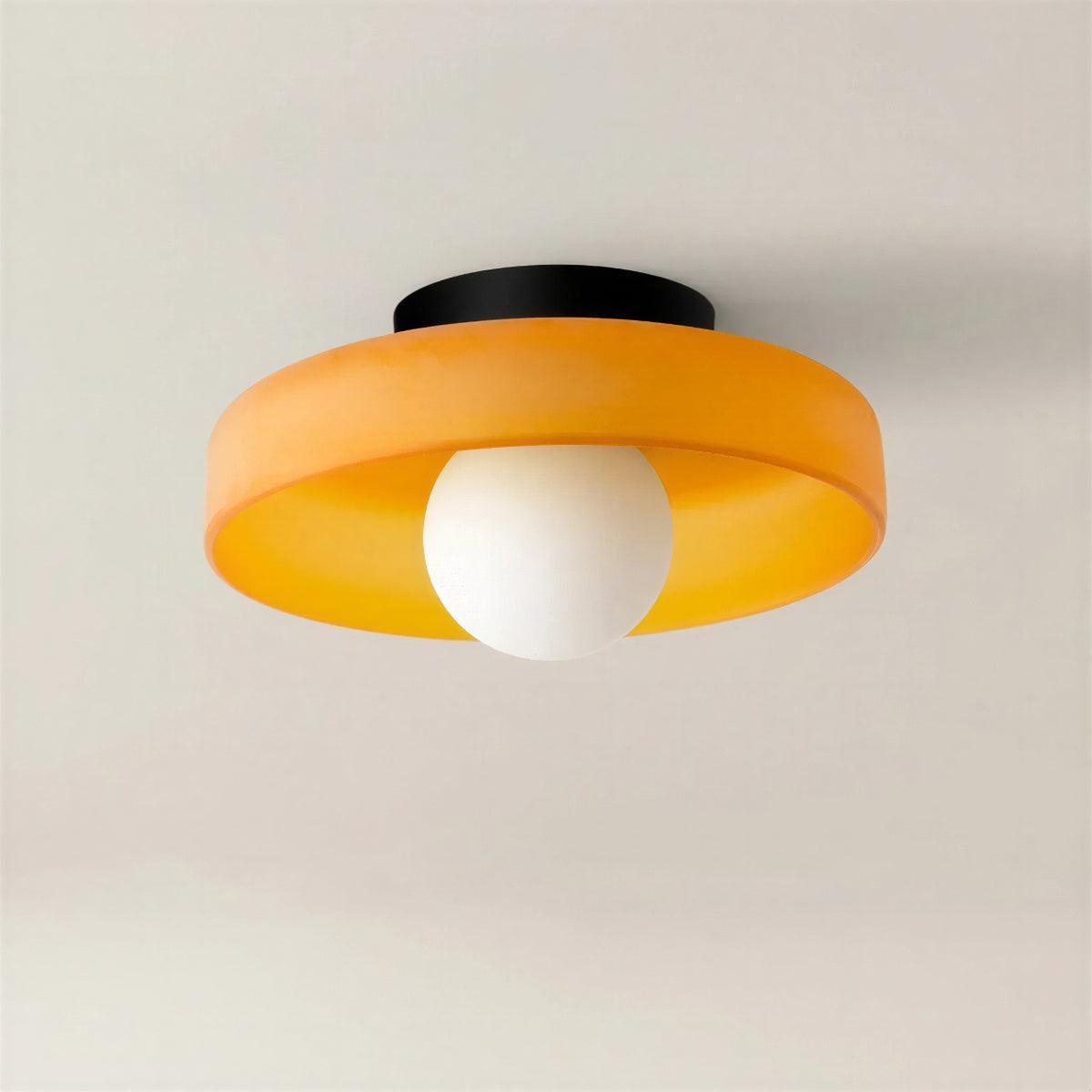 Round Flush Mount Ceiling Light With Ambient Glow