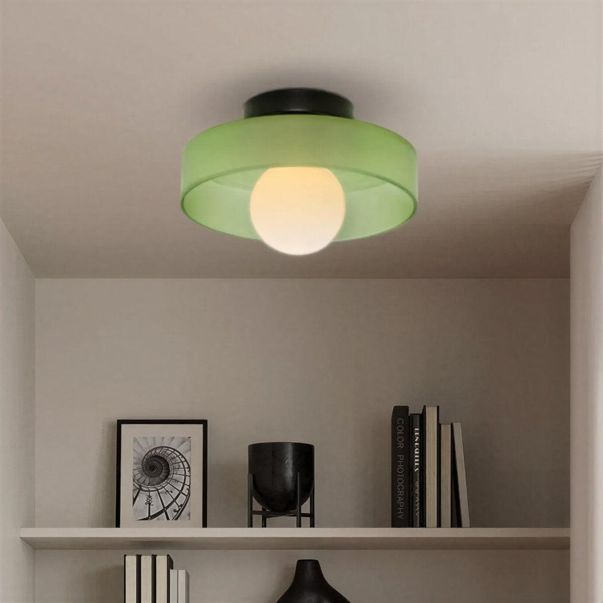Round Flush Mount Ceiling Light With Ambient Glow