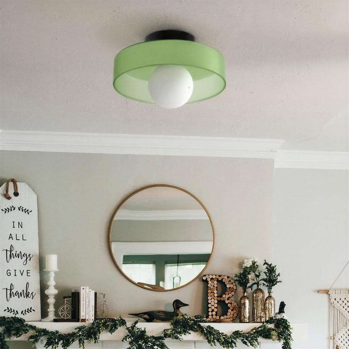 Round Flush Mount Ceiling Light With Ambient Glow