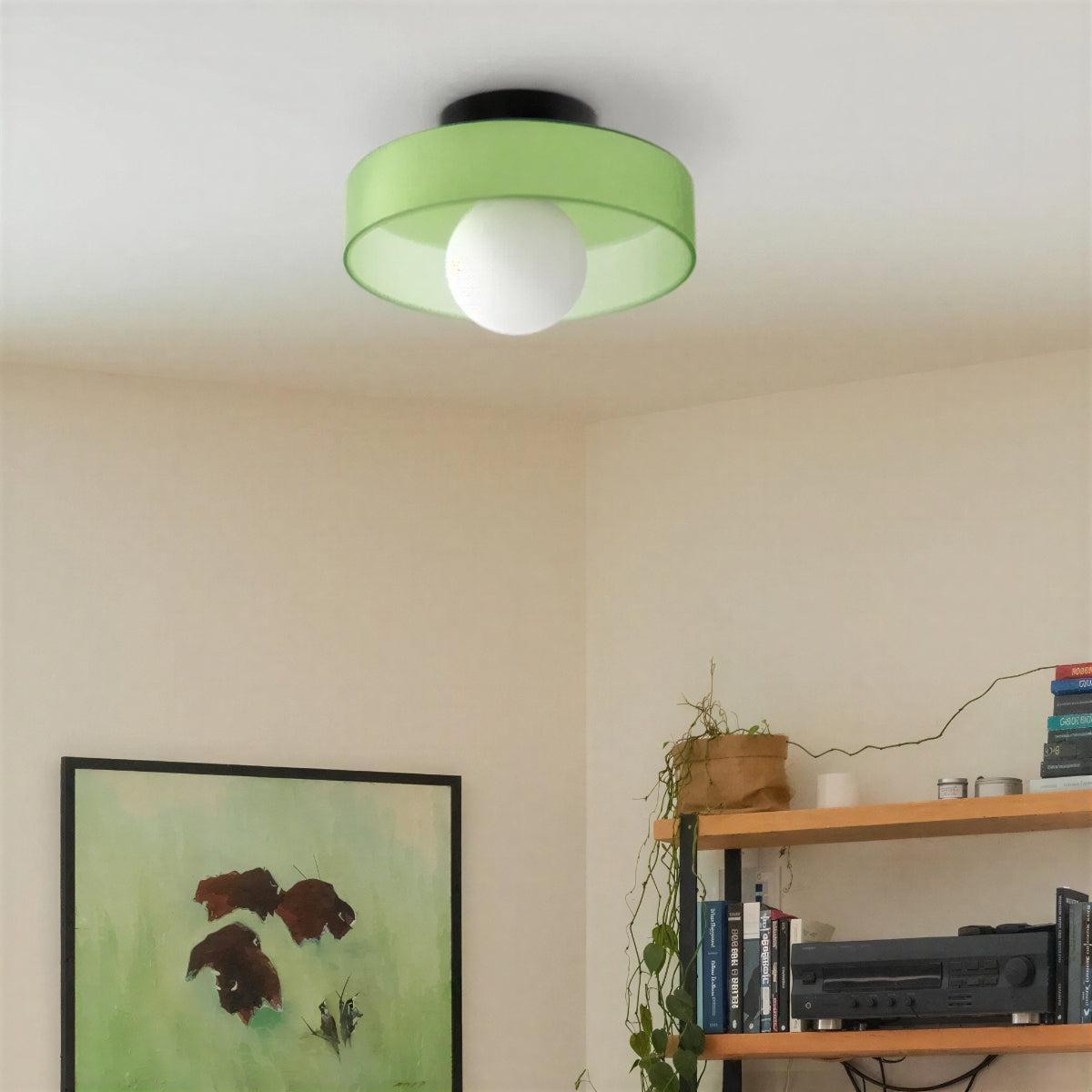 Round Flush Mount Ceiling Light With Ambient Glow