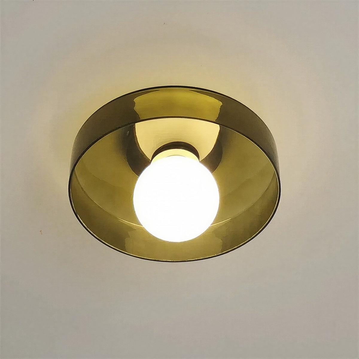 Round Flush Mount Ceiling Light With Ambient Glow