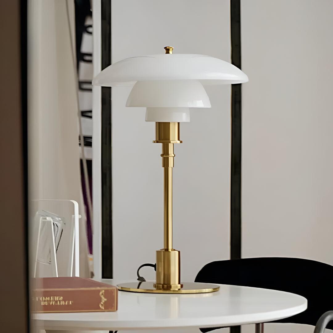 Scandinavian Modern Bedside Table Lamp With Warm LED Glow