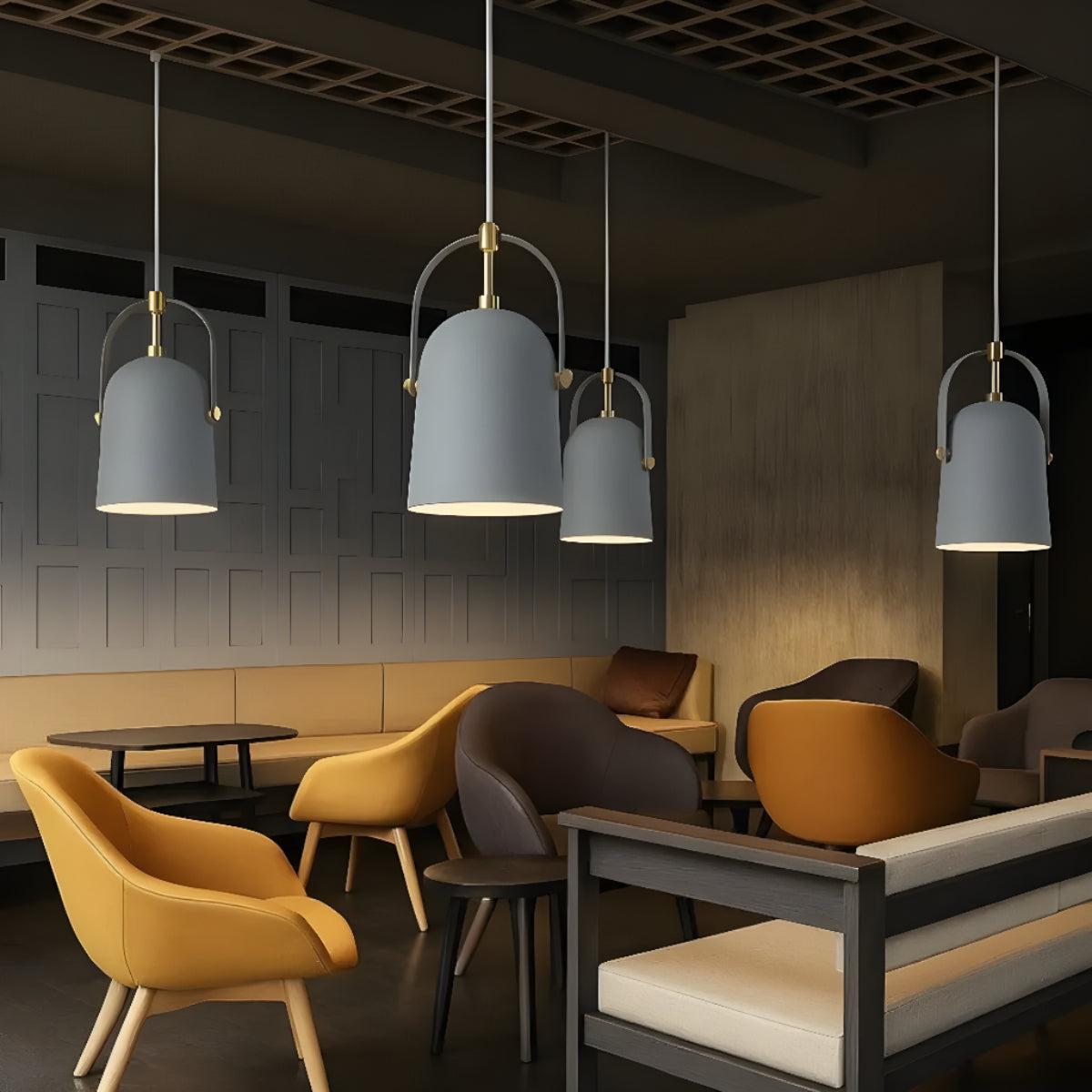 Scandinavian Pendant Ceiling Light With Hanging Adjustable Swivel Shade