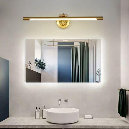 Sleek Above Mirror Linear Vanity Light Fixture With Modern Design