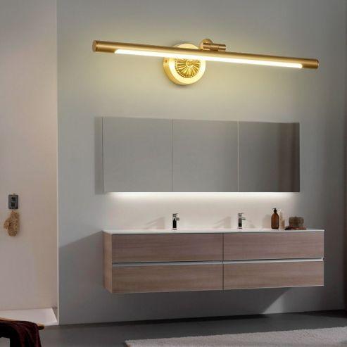 Sleek Above Mirror Linear Vanity Light Fixture With Modern Design