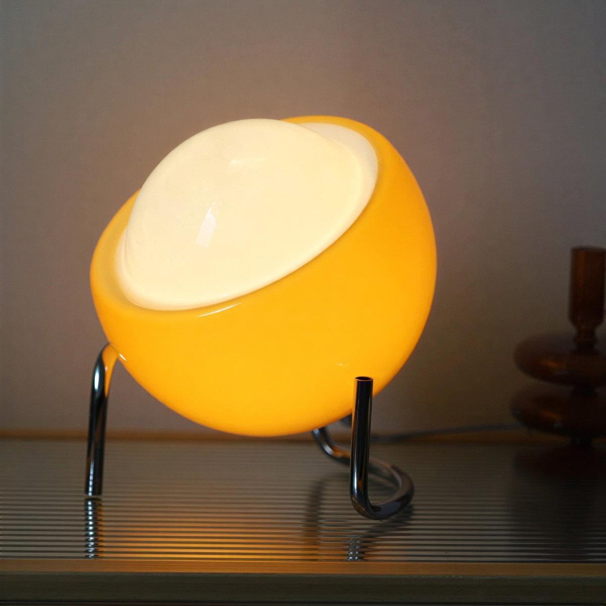 Spherical Art Deco Table Lamp With Bauhaus Style Ambience