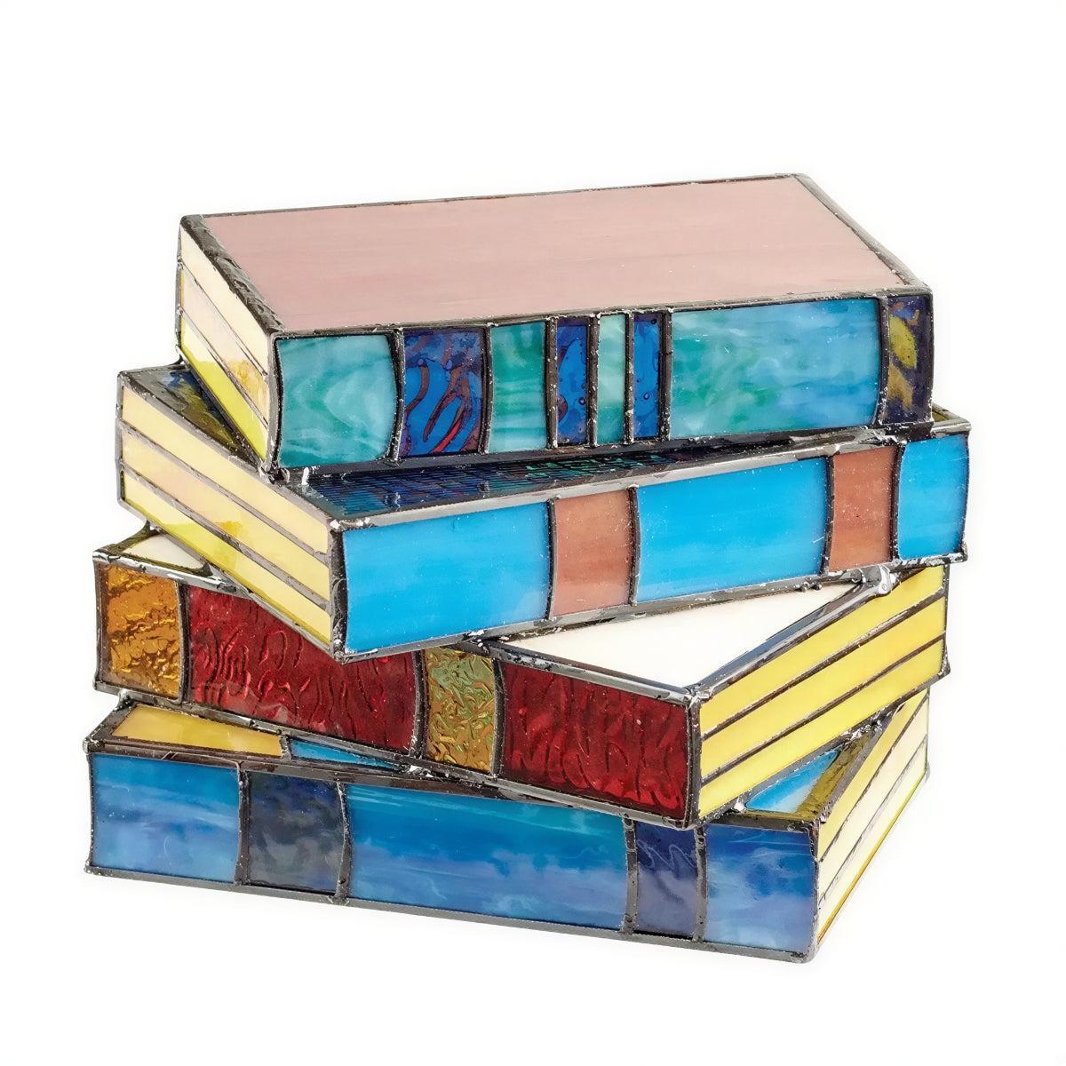 Stained Acrylic Book Lamp for Nightstand