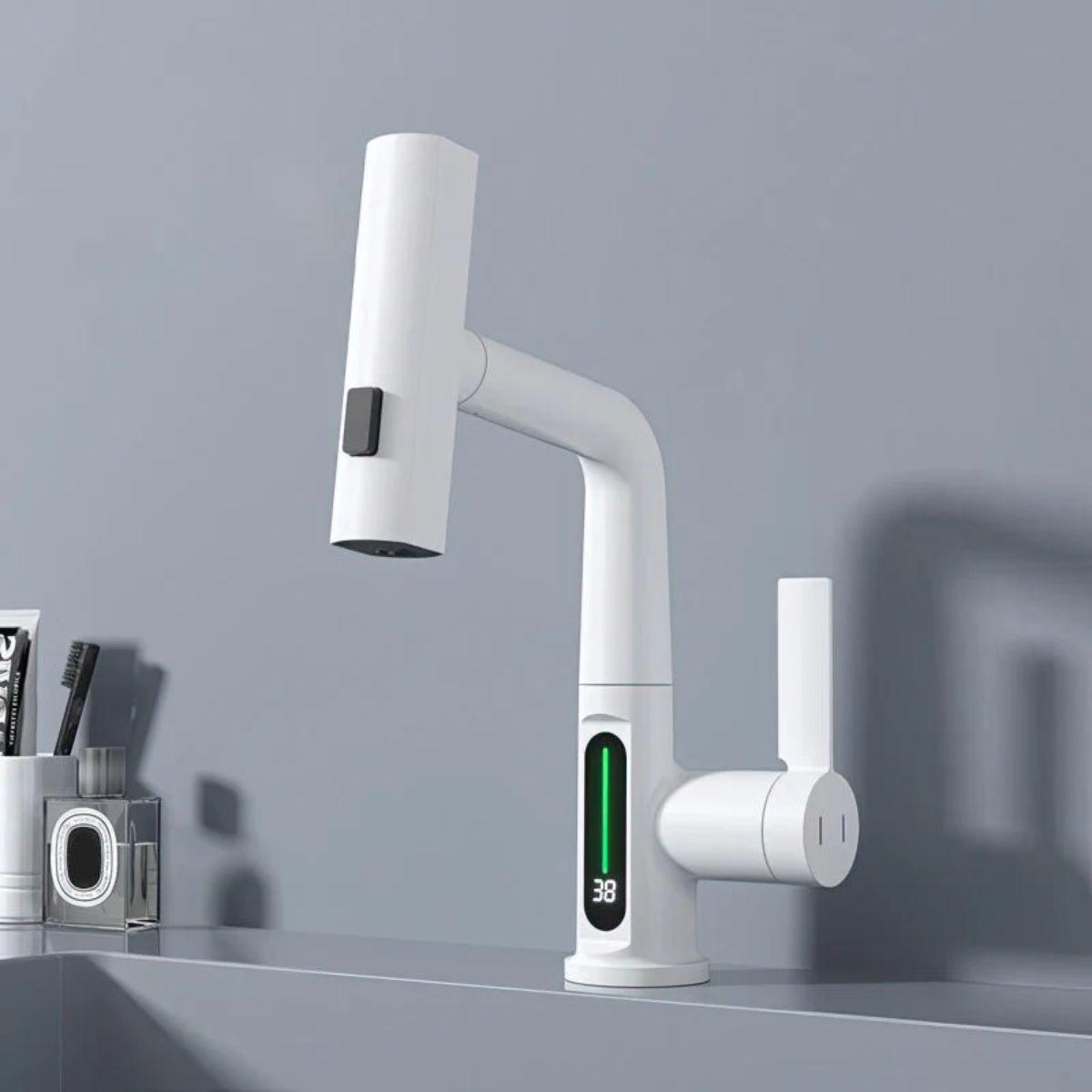 Touch Sensor Kitchen Faucet With Temperature Display