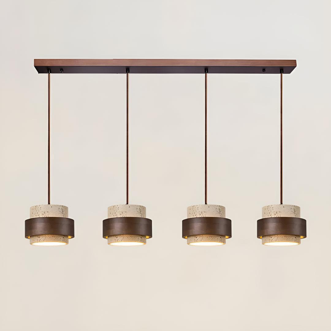 Travertine Pendant Lighting For Kitchen Island And Dining Area
