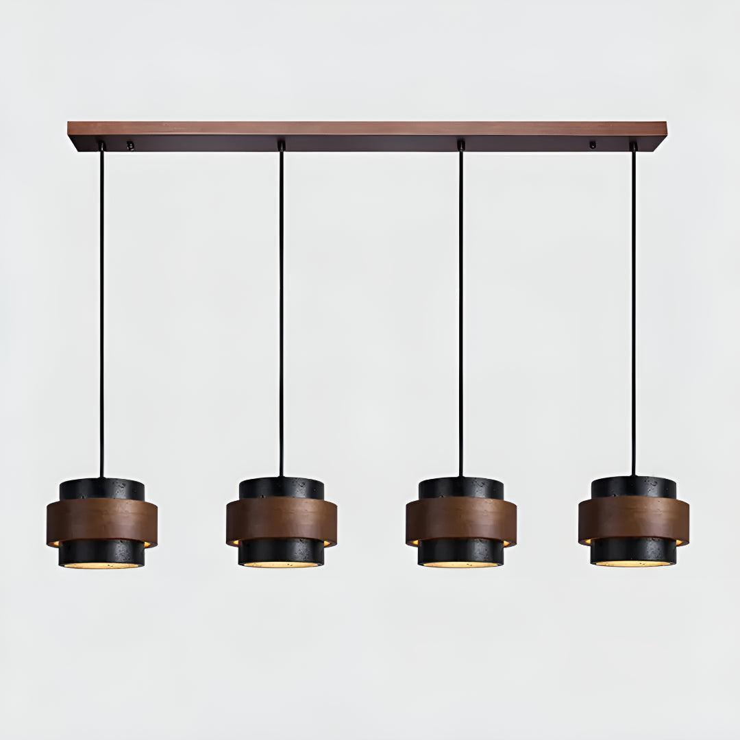 Travertine Pendant Lighting For Kitchen Island And Dining Area