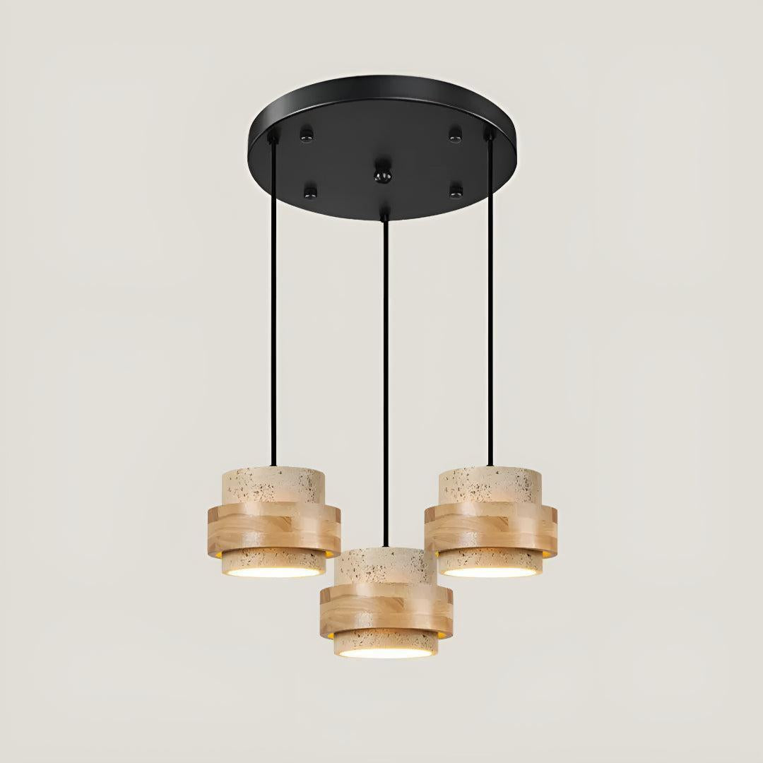 Travertine Pendant Lighting For Kitchen Island And Dining Area