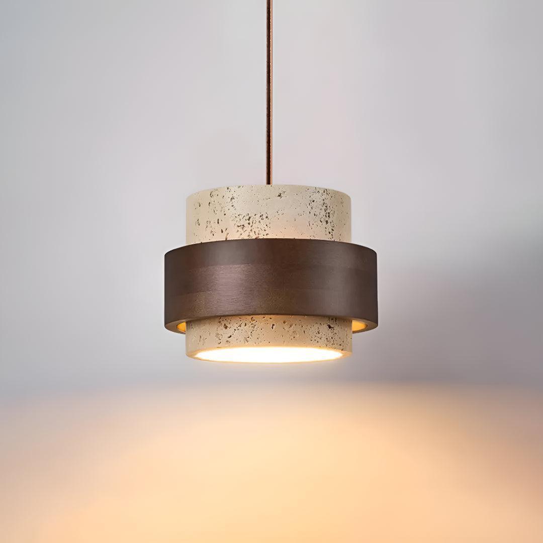 Travertine Pendant Lighting For Kitchen Island And Dining Area