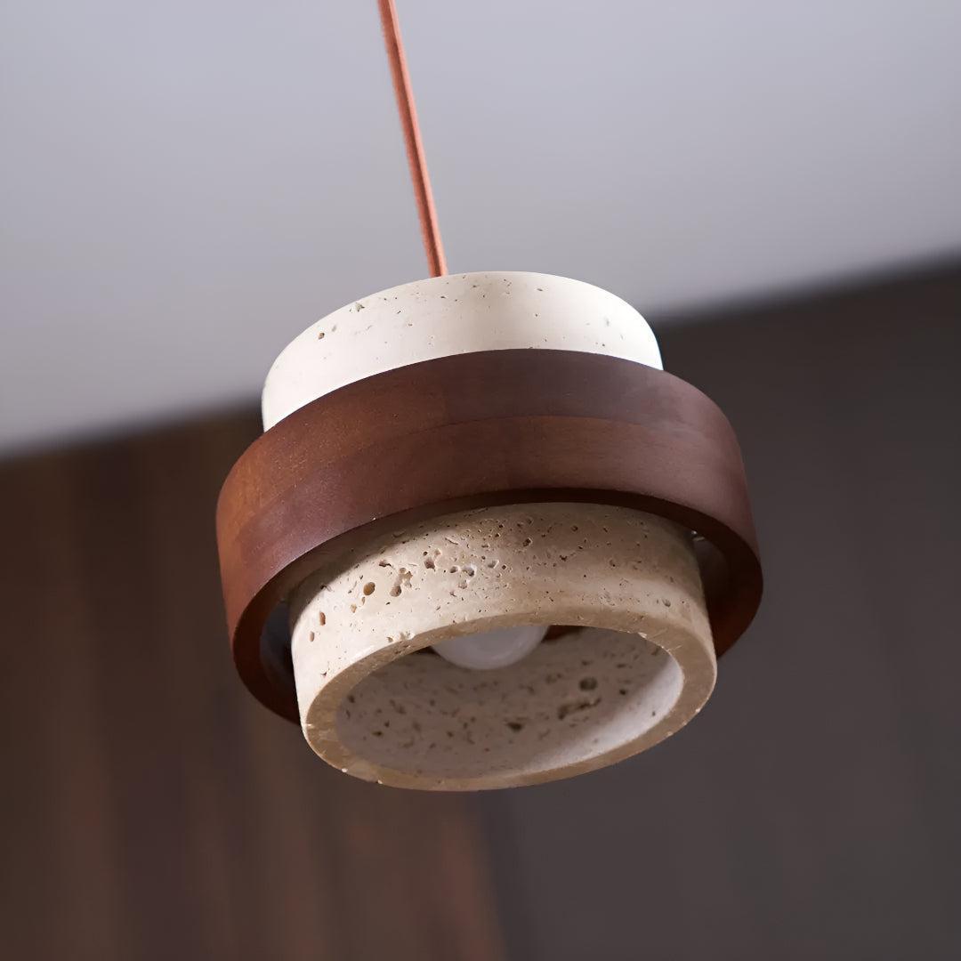 Travertine Pendant Lighting For Kitchen Island And Dining Area
