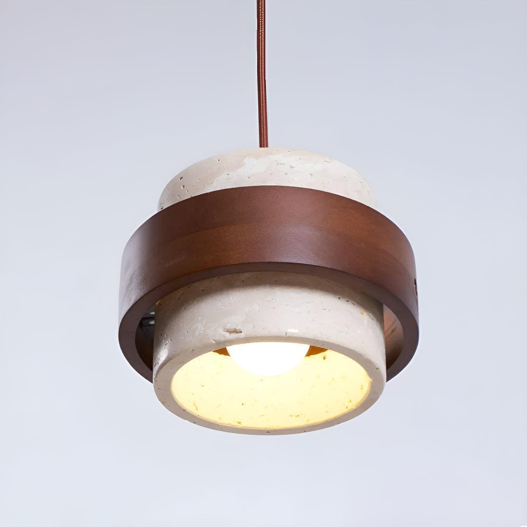 Travertine Pendant Lighting For Kitchen Island And Dining Area
