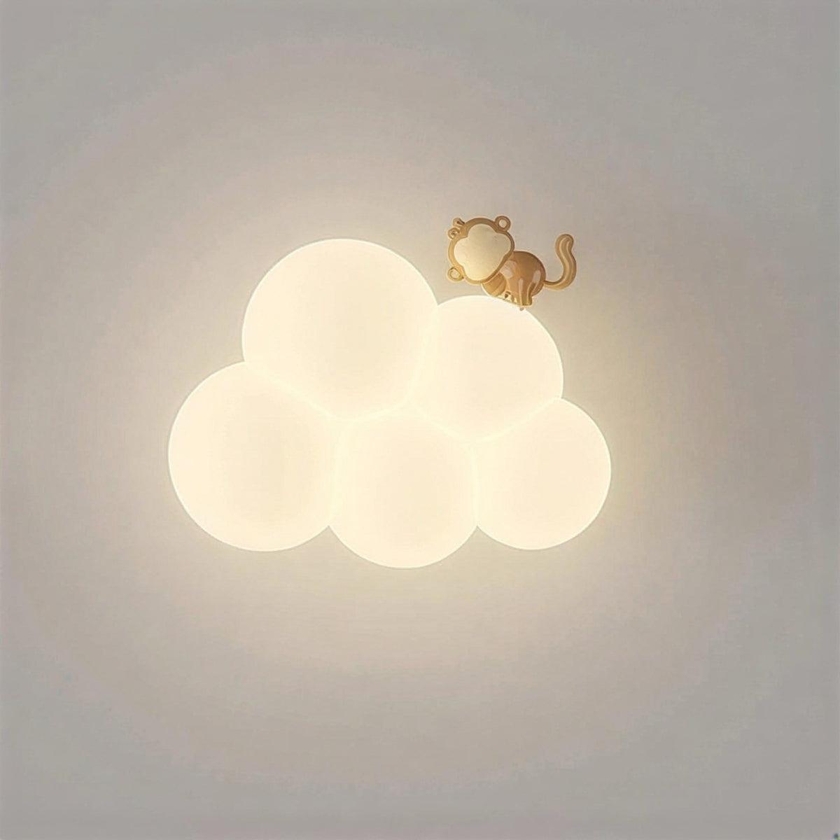 Wall Lamp With Cute Decorative Cloud Design For Atmospheric Lighting