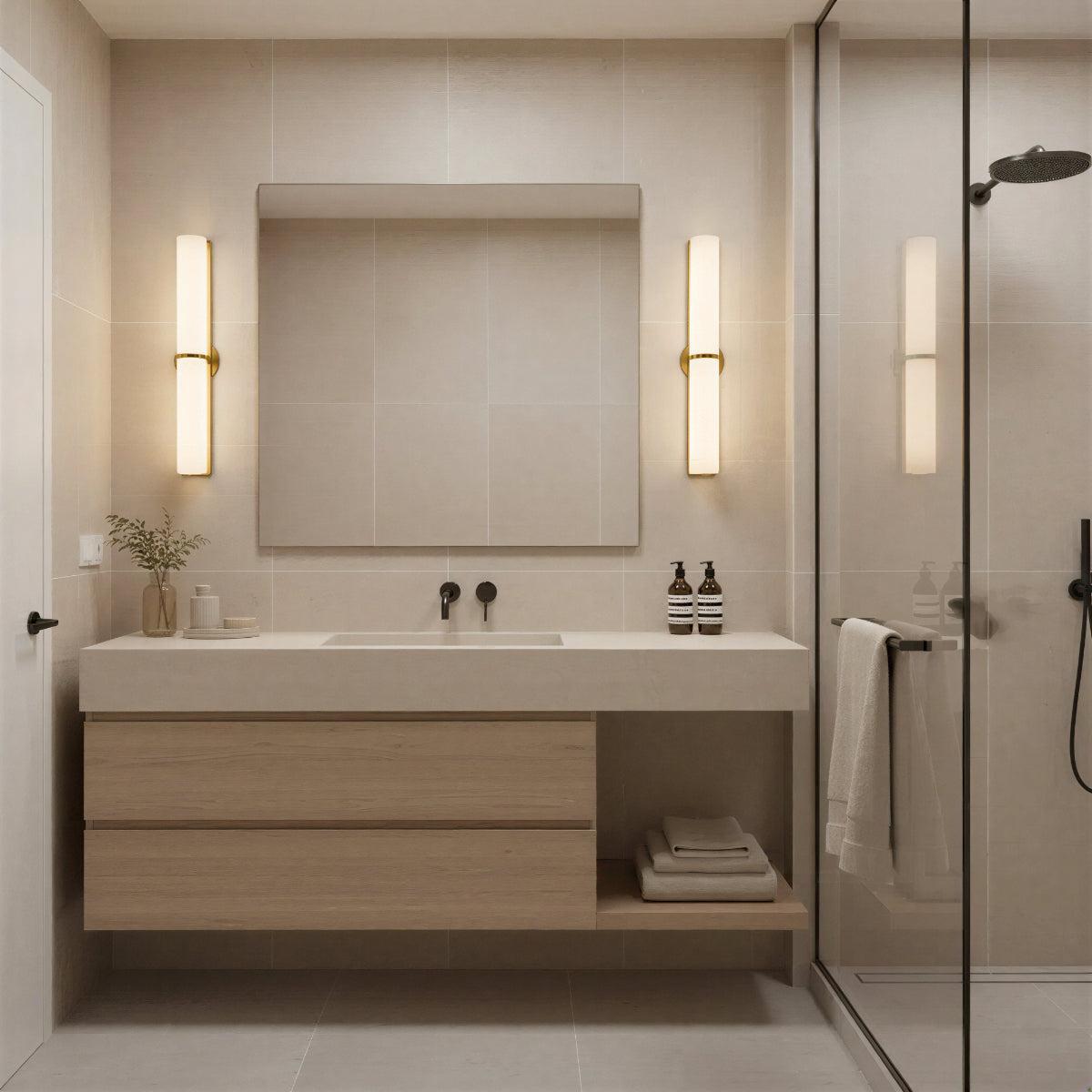 Wall Sconce Light Fixture With Modern Dual Tube Design