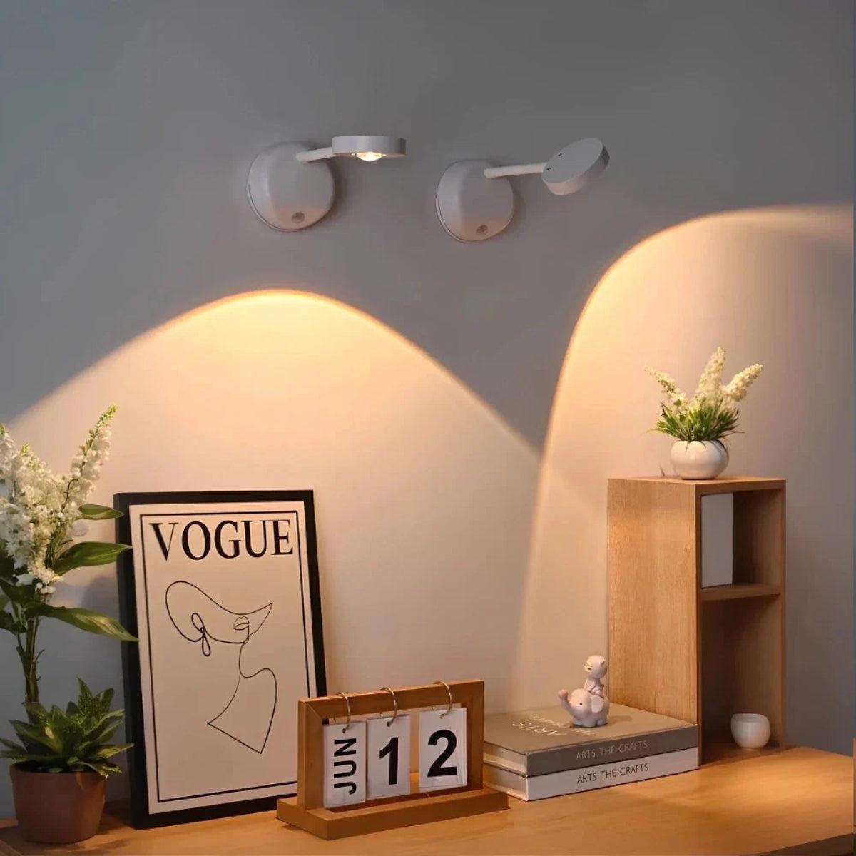 Wall Sconce With Motion Sensor And Adhesive Mounting