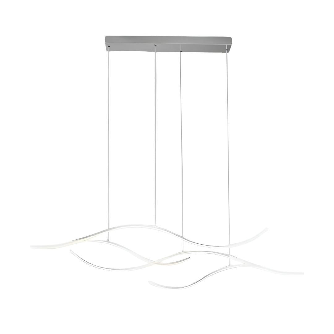 Wave Designed Dining Room LED Linear Pendant Light